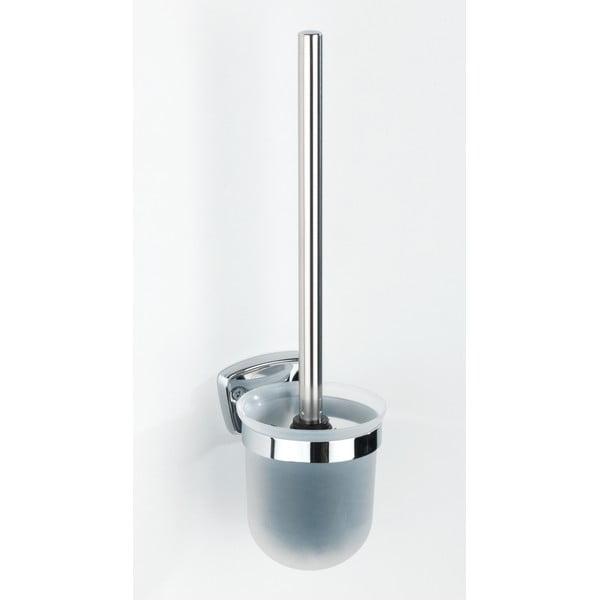 Basic falra szerelhető WC-kefe rozsdamentes acél fogantyúval - Wenko-image-3