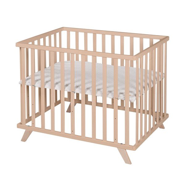 Natúr színű bükkfa járóka állítható magassággal 75x100 cm Lil Planet – Roba