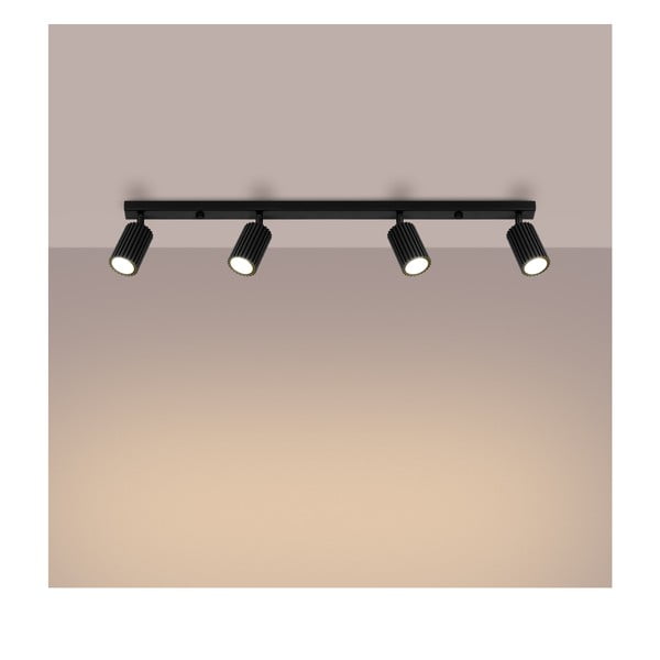 Fekete spotlámpa 6,5x81 cm Gleam – Sollux-image-2
