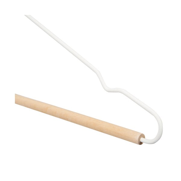 Frosted 2 db fehér vállfa fa részletekkel - Compactor-image-4