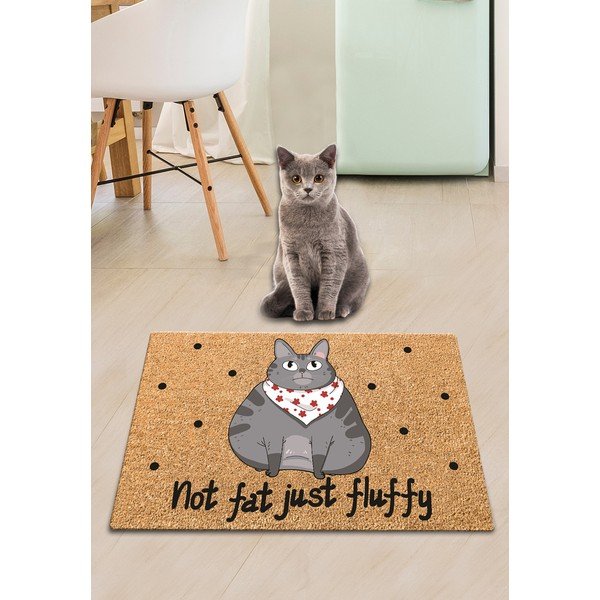 Not Fat Just Fluffy macskatál alátét, 60 x 40 cm - Petpetite-image-2