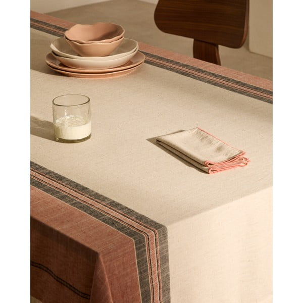 Lenkeverék asztalterítő 170x250 cm Veliat – Kave Home-image-3