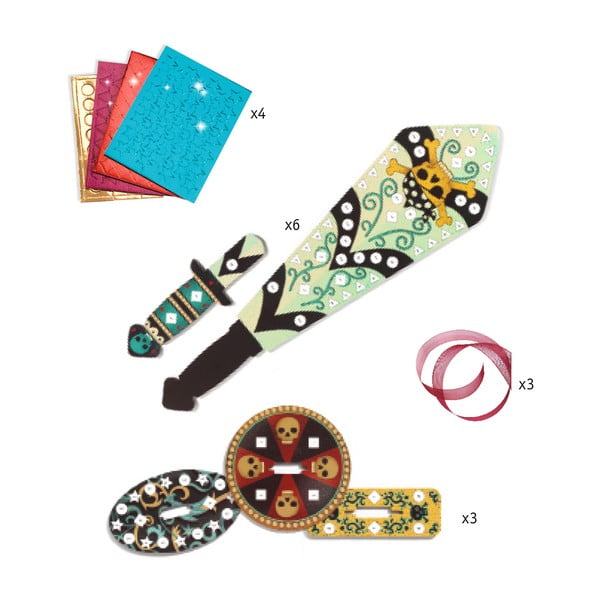 Knight kardkészítő szett 3 db kardhoz - Djeco-image-2