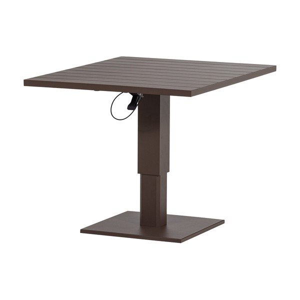 Fém kerti étkezőasztal 80x100 cm Tesso – WOOOD-image-3