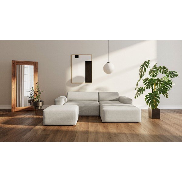 Bézs sarokkanapé (jobb oldali) Fluvio – MESONICA-image-1