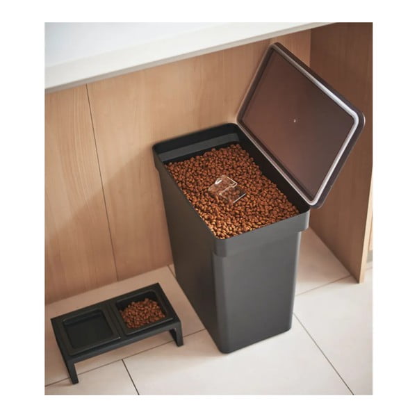 Eledeltartó doboz és tálka szett kisállatoknak Tower – YAMAZAKI-image-1