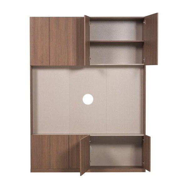 Sötét natúr színű moduláris nappali bútor szett 160x215 cm Build – WOOOD-image-2