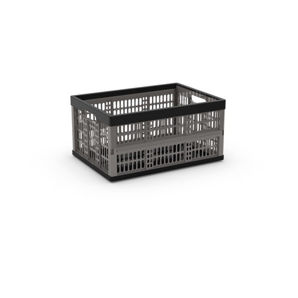 Szürke műanyag tárolódoboz 47,5x34,5x23,5 cm Folding Crate – KIS