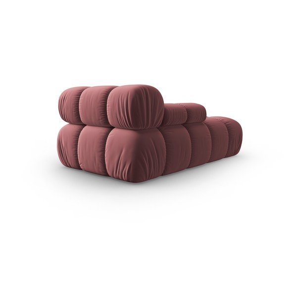Rózsaszín bársony heverő (bal oldali) Bellis – Micadoni Home-image-4