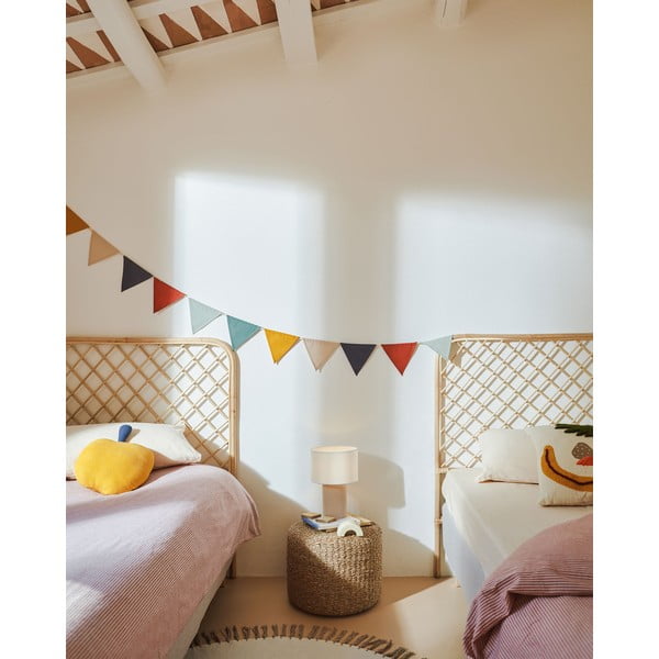 Fehér-bézs asztali lámpa textil búrával (magasság 29 cm) Bianella – Kave Home-image-4