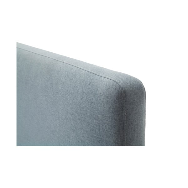 Szürkéskék kárpitozott ágyneműtartós franciaágy ágyráccsal 140x200 cm Mattis – Meise Möbel-image-4