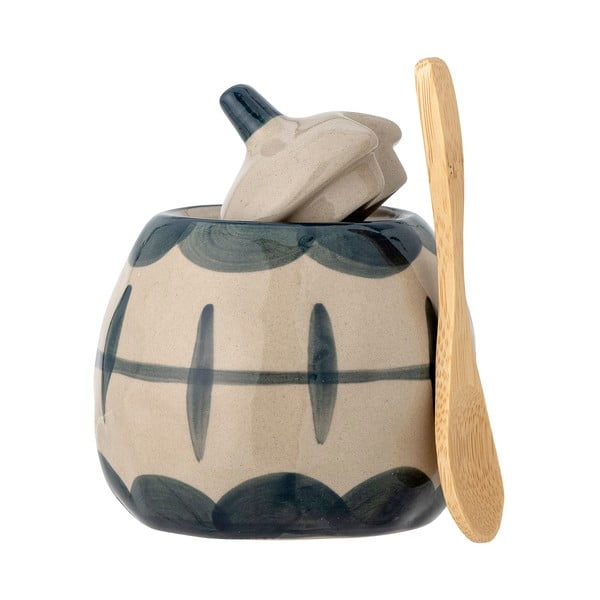 Agyagkerámia tejkiöntő és cukortartó készlet Allium – Bloomingville-image-2