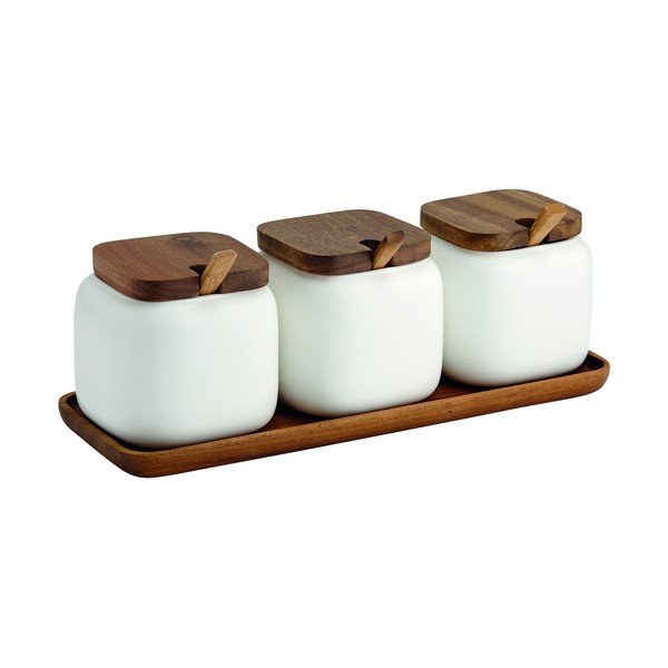 Porcelán cukortartó-sótartó doboz szett 3 db-os Essentials – Ladelle