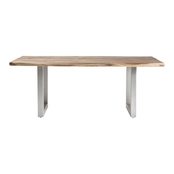 Line étkezőasztal, akácfa asztallappal, 160 x 90 cm - Kare Design