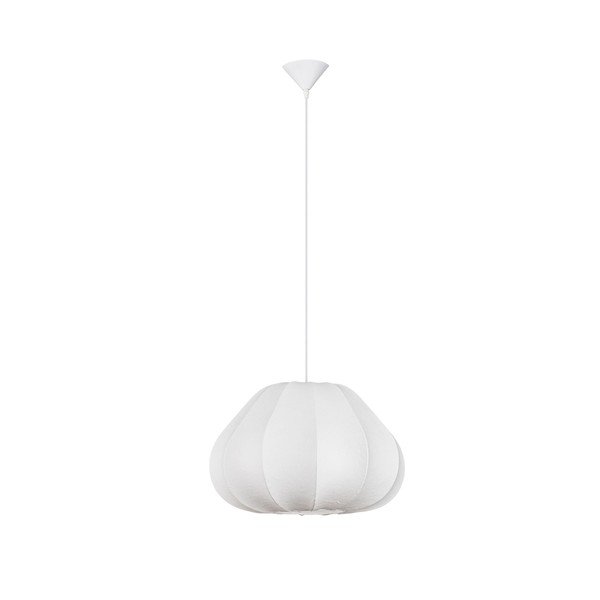 Matt fehér textil függőlámpa ø 50 cm Bora – Nova Luce