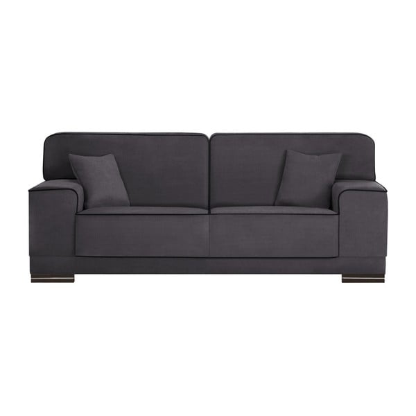 Cara antracitszürke-fekete háromszemélyes kanapé - L'Officiel Interiors