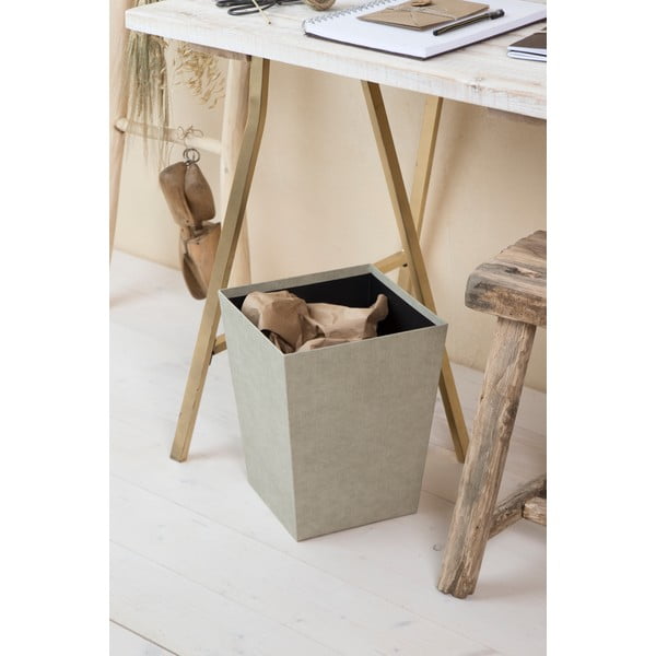 Bézs szemetes Sofia Canvas Paper Laminate – Bigso-image-1