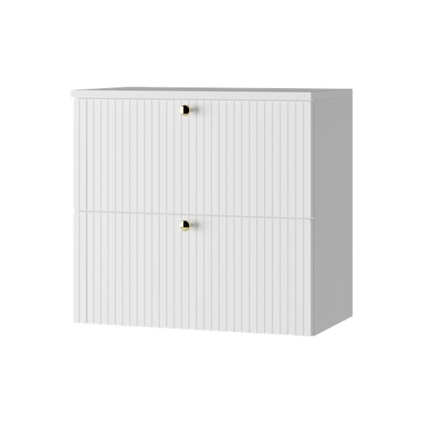 Fehér alacsony fali mosdó alatti szekrény 61,5x60 cm Asti – STOLKAR