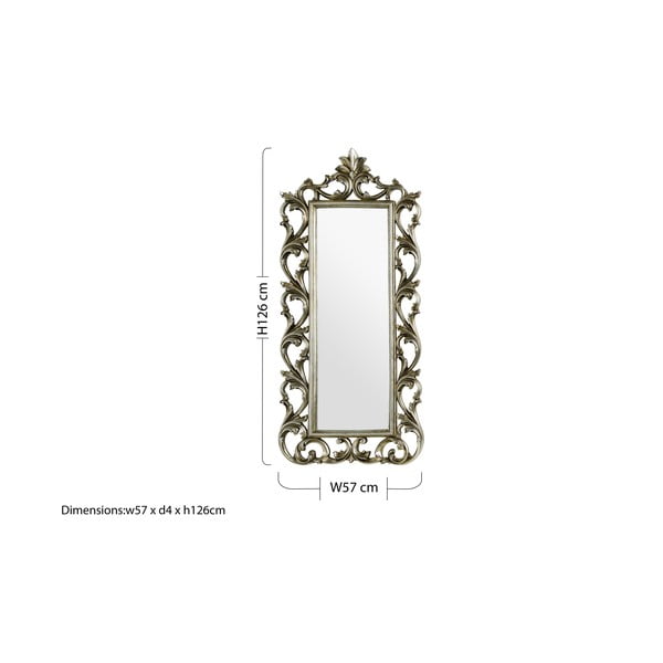 Fali tükör 57x126 cm Champagne – Premier Housewares-image-1