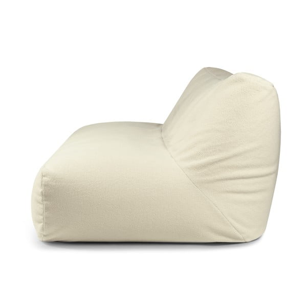 Krémszínű buklé babzsákfotel Sofa Tube 190 – SLOWDOWN-image-2