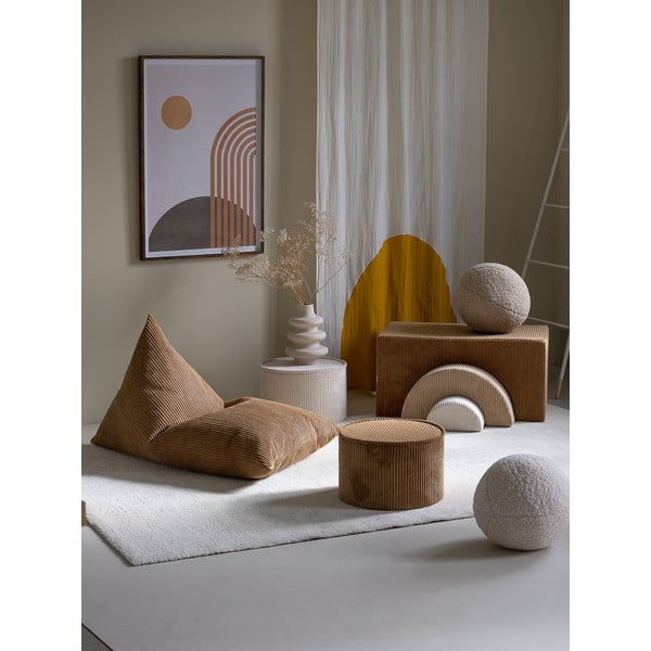 Barna kordbársony gyerek babzsákfotel Big Lounger – Wigiwama-image-1