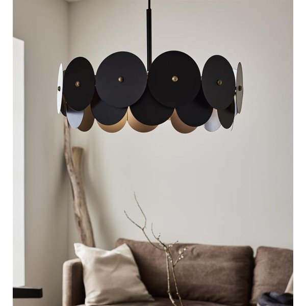 Vegas fekete függő mennyezeti lámpa, ø 53 cm - Markslöjd-image-1