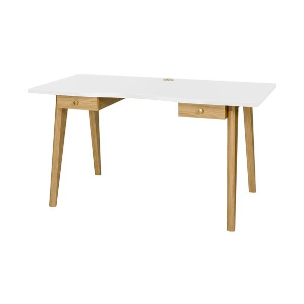 Íróasztal tölgyfa dekorral 70x140 cm Nice – Woodman-image-1