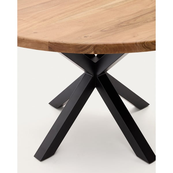Étkezőasztal akácfa asztallappal ø 150 cm Argo – Kave Home-image-4
