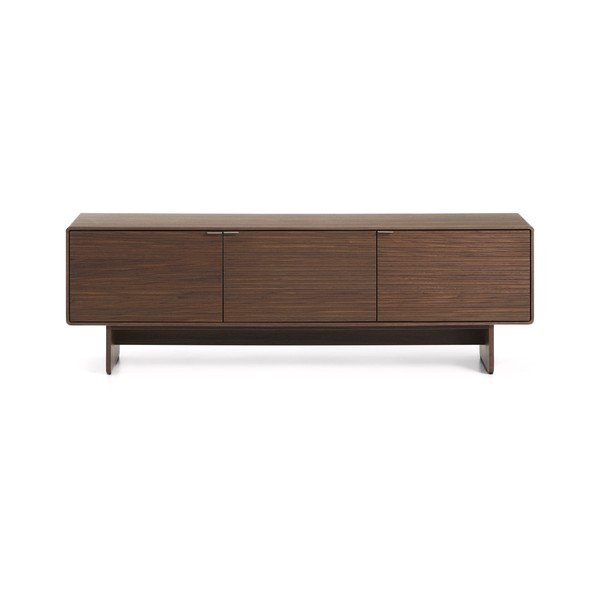 Sötét natúr színű TV-állvány diófa dekorral 150x46x40 cm Norlen – Kave Home-image-3