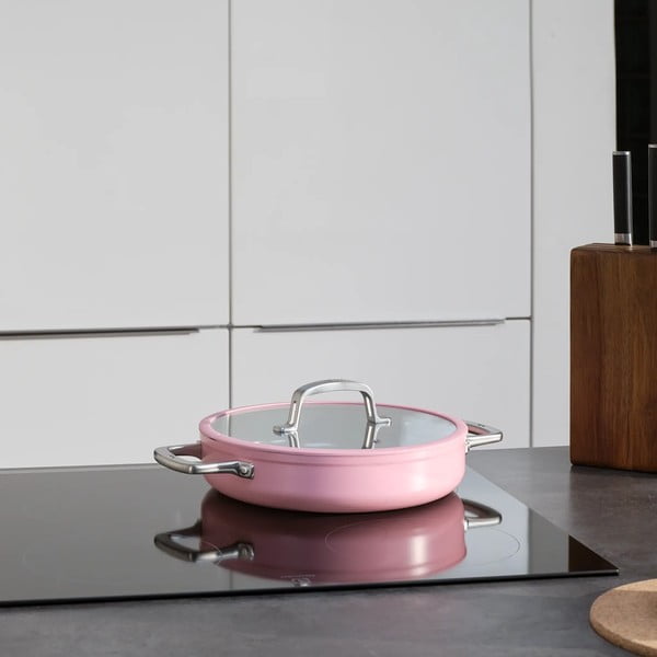 Serpenyő fedővel-kerámia felülettel ø 28 cm tegame Meda 3.0 – FABINI-image-1