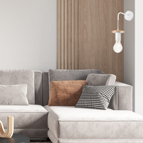 Fehér fali lámpa Angelina – LAMKUR-image-2