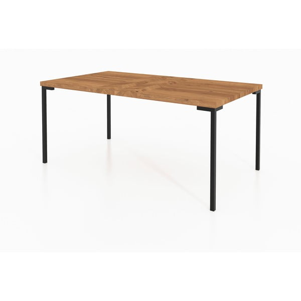 Natúr színű tölgyfa dohányzóasztal 60x80 cm Abies – The Beds-image-4