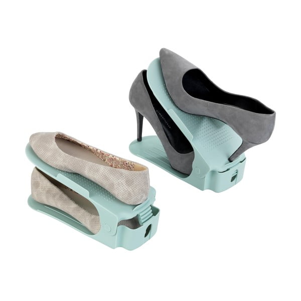 8 db-os türkiz állítható cipőtartó szett - Wenko-image-4
