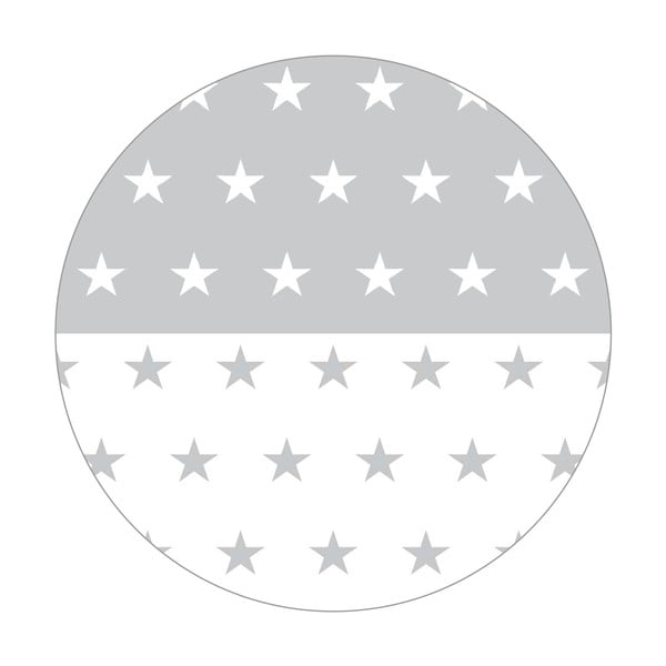 Fehér-szürke pamutkeverék rácsvédő 96 cm Little Stars – Roba-image-3