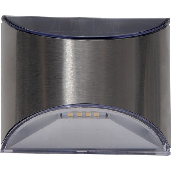 Wally 2 db napelemes rozsdamentes fali LED lámpa, magasság 8 cm - Star Trading-image-3