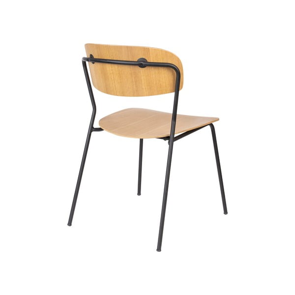 Étkezőszék szett nyárfa dekorral 2 db-os Jolien - White Label-image-4