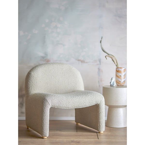 Krémszínű buklé fotel Neel – Bloomingville-image-1