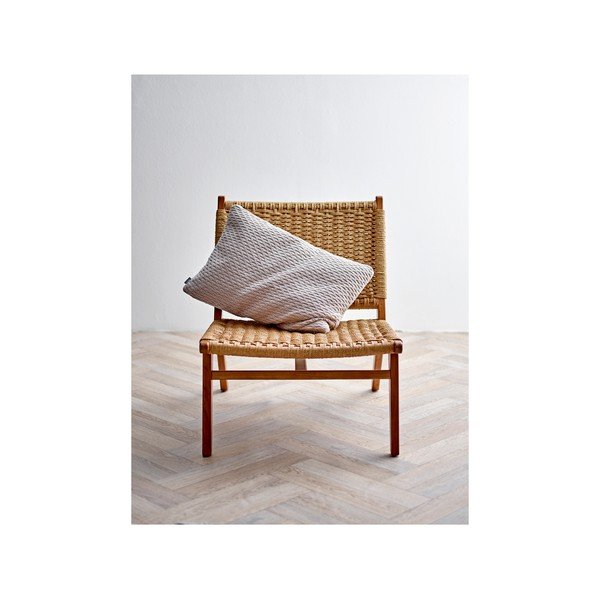 Wave Knit bézs pamut és gyapjú keverék párna, 40 x 60 cm - Södahl-image-3