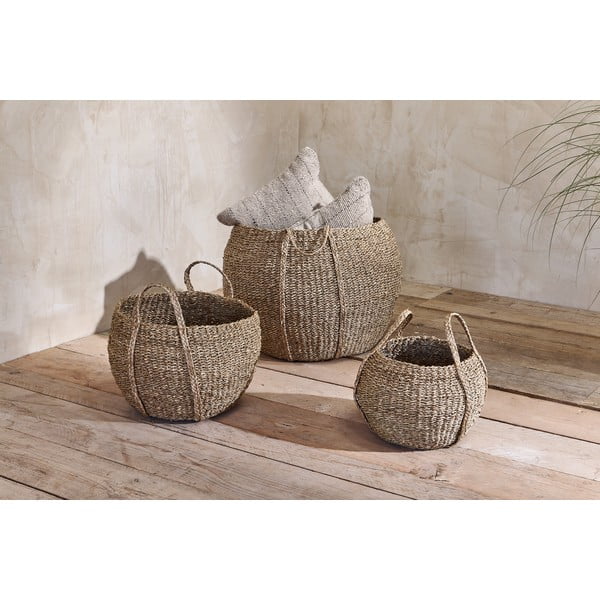 Rundi tengerifű tárolókosár, ø 32 cm - Nkuku-image-1