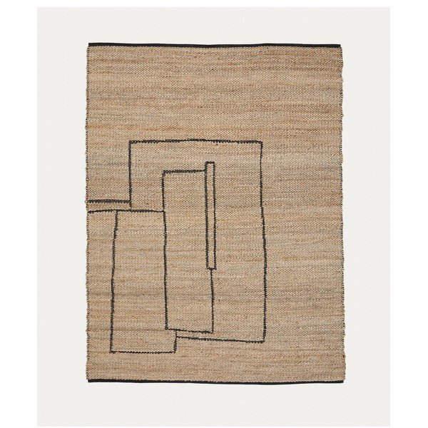 Natúr színű kétoldalas-kézi szövésű juta szőnyeg 200x300 cm Velira – Kave Home