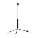 Fekete függőlámpa fém búrával ø 74 cm Donato – Sollux