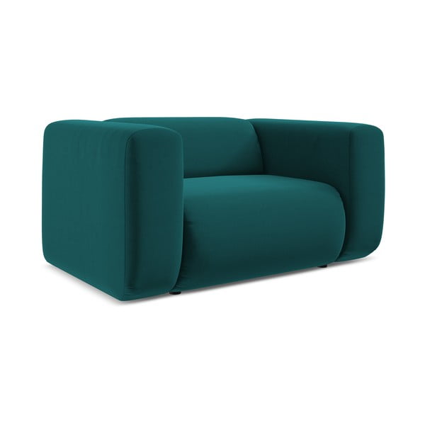 Türkiz bársony fotel Ekahi – Makamii