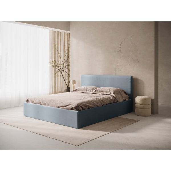 Világoskék kárpitozott ágytámla 170,5x100 cm Remo – Micadoni -image-1