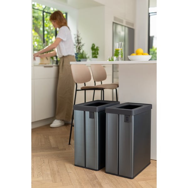 Kék újrahasznosított műanyag szelektív szemetes 54 l Verto Recycle – Curver-image-3