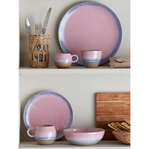 Világos rózsaszín agyagkerámia tányér ø 20 cm Paula – Bloomingville-image-1