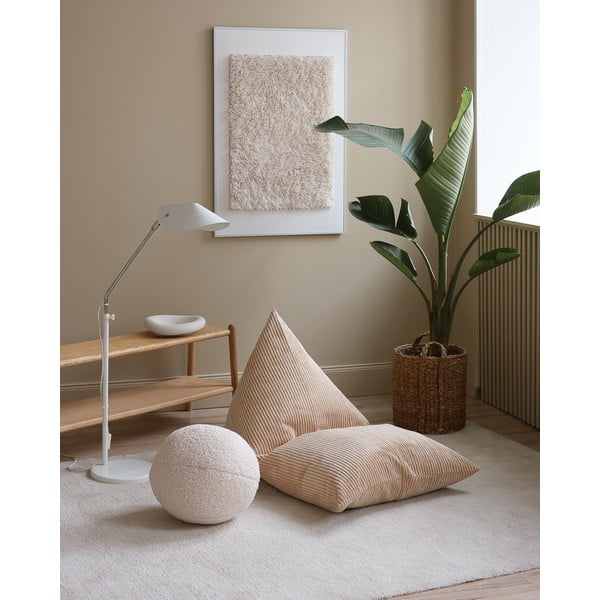 Világosbarna kordbársony gyerek babzsákfotel Big Lounger – Wigiwama-image-1