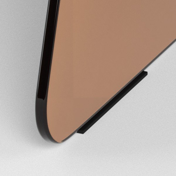 Barna üveg kerek dohányzóasztal ø 80 cm Samos – Actona-image-3