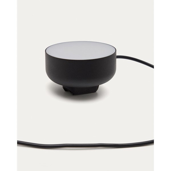 Fekete konnektorhoz csatlakoztatható fém LED dimmelhető fali lámpa Orey – Kave Home-image-4