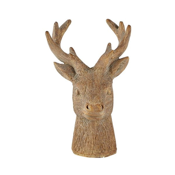 Reindeer Head barna dekoratív szobor, 12,5 cm - KJ Collection