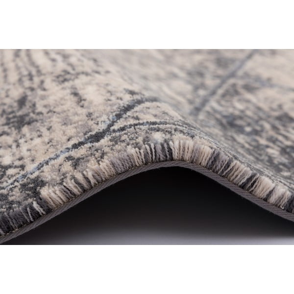 Szürke-krémszínű gyapjú szőnyeg 200x300 cm Bateja – Agnella-image-1